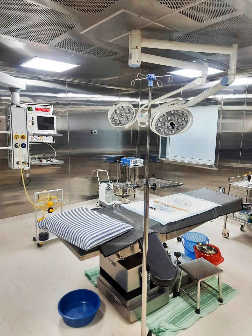 Dhanya Speciality Hospital operation theatre surgical suite